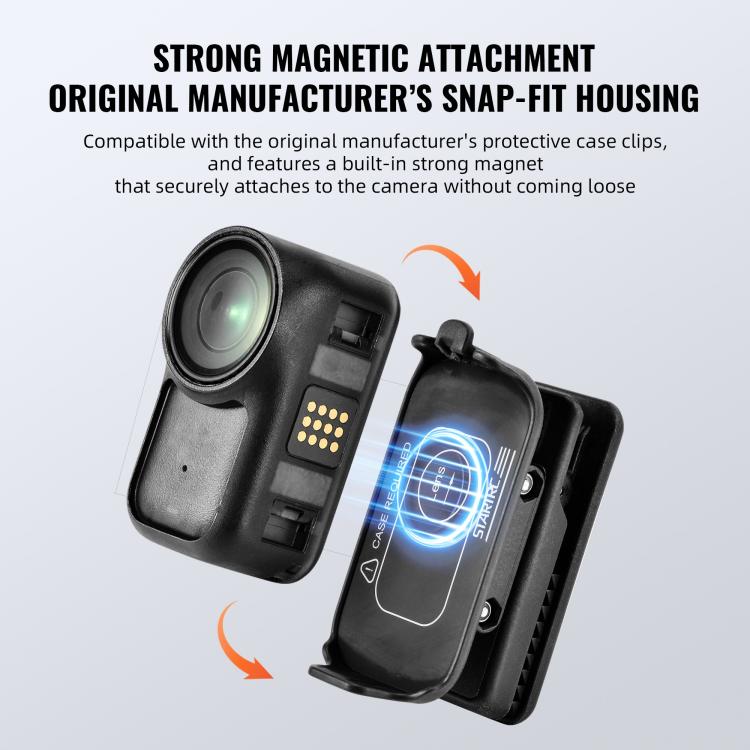 For DJI Osmo Nano STARTRC Backpack Clip Adjustable Action Camera Clamp Quick-Release Mount, Backpack Clip V1 For DJI Osmo Nano