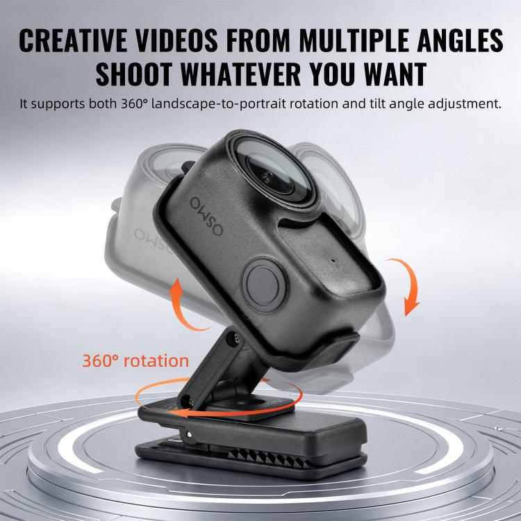 For DJI Osmo Nano STARTRC Backpack Clip Adjustable Action Camera Clamp Quick-Release Mount, Backpack Clip V1 For DJI Osmo Nano