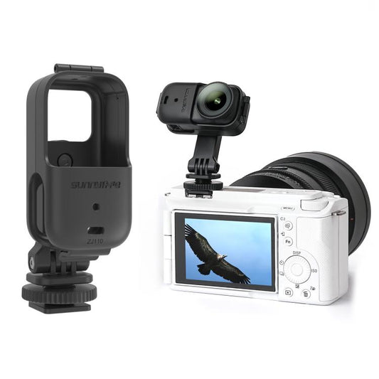 For DJI Osmo Nano 360 Rotation Adjustable Cold Shoe Vertical-Horizontal Adapter Mount Protective Frame Mounting Brackets Housing Cover, For DJI Osmo Nano