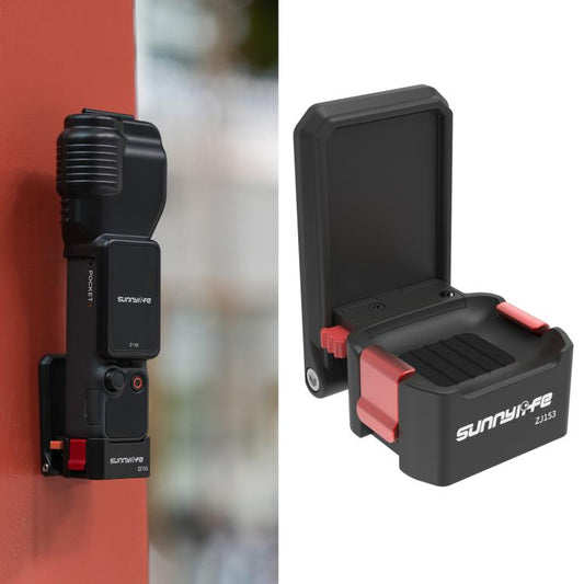 For DJI Osmo Pocket 4 / 3 Sunnylife Quick-Release Magnetic Mount Tabletop Base Plastic Bracket Angles Adjustable Stand, OP4-ZJ153