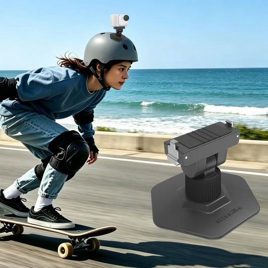 For Insta360 GO Ultra Sunnylife Magnetic Flexible Adhesive Helmet Mount Base Quick-Release Action Camera Holder, For Insta360 GO Ultra