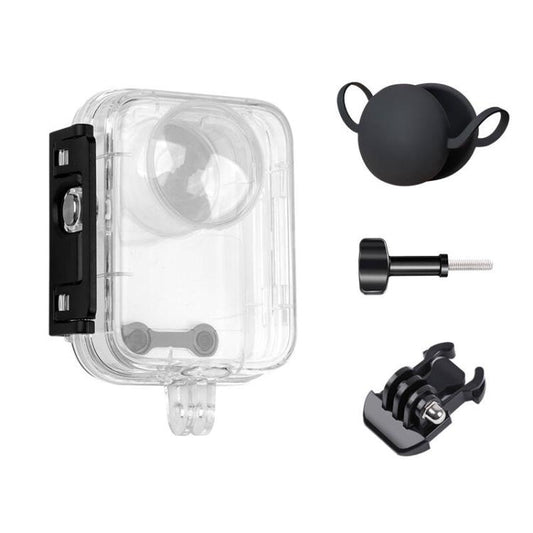 For DJI Osmo 360 50m Depth Waterproof Housing Case with Lens Silicone Cap, For DJI Osmo 360