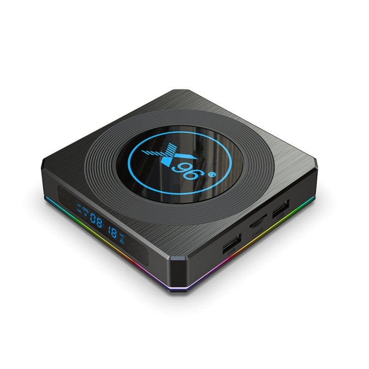 X96 X4 8K Smart TV BOX Android 11.0 Media Player with Remote Control, Amlogic S905X4 Quad Core ARM Cortex A55, RAM: 4GB, ROM: 64GB, Support 1000M, Dual Band WiFi, Bluetooth, EU Plug, 4GB+64GB