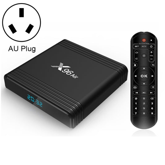 X96 Air 8K Smart TV BOX Android 9.0 Media Player with Remote Control, Quad-core Amlogic S905X3, RAM: 4GB, ROM: 32GB, Dual Band WiFi, Bluetooth, AU Plug, 4GB+32GB