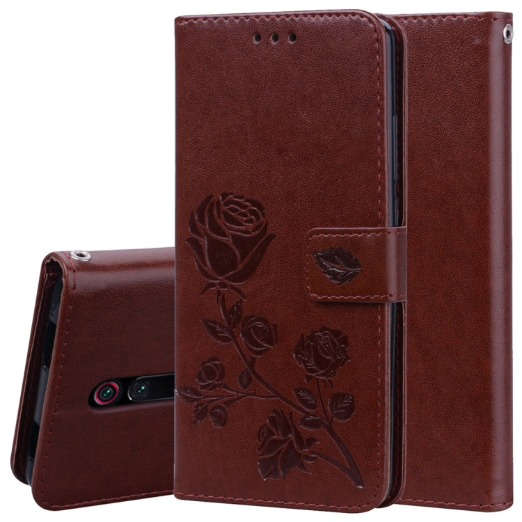 Rose Embossed Horizontal Flip PU Leather Case with Holder & Card Slots & Wallet, for Huawei Honor 20, for Huawei Honor 20 Pro, for Xiaomi Redmi K20 / K20 Pro, for Xiaomi Redmi 7A