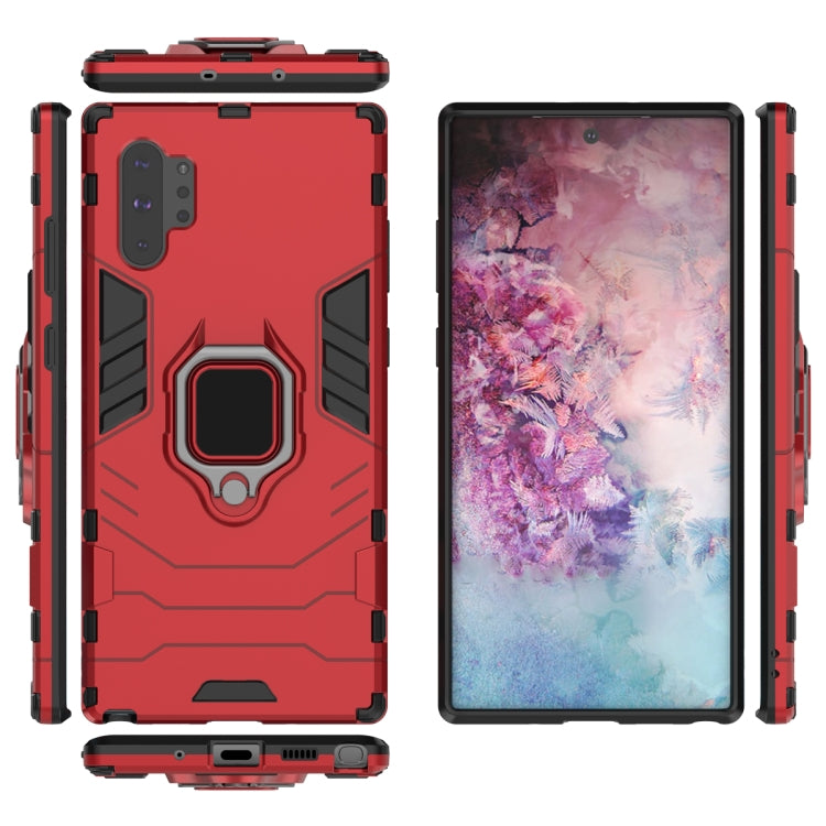 PC + TPU Shockproof Protective Case with Magnetic Ring Holder for Galaxy Note10 Pro