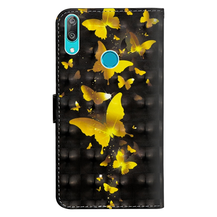 3D Painting Pattern Horizontal Flip TPU + PU Leather Case with Holder & Card Slots & Wallet, For Huawei Y7 (2019) / Y7 Pro (2019) / Y7 Prime (2019), For Huawei Honor 8X, For Huawei Honor 8A Pro