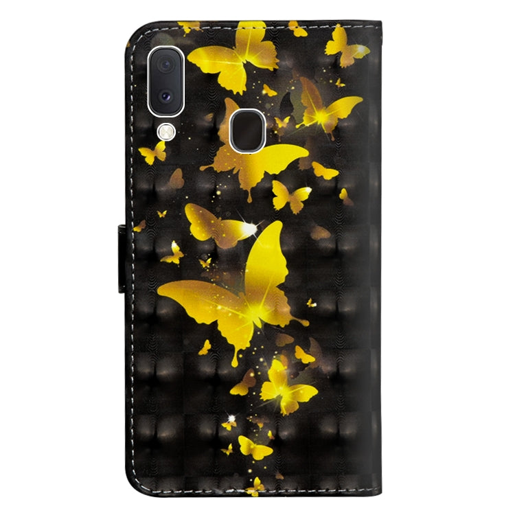 3D Painting Pattern Horizontal Flip TPU + PU Leather Case with Holder & Card Slots & Wallet, For Galaxy A20e, For Galaxy A40, For Galaxy A50, For Galaxy A70