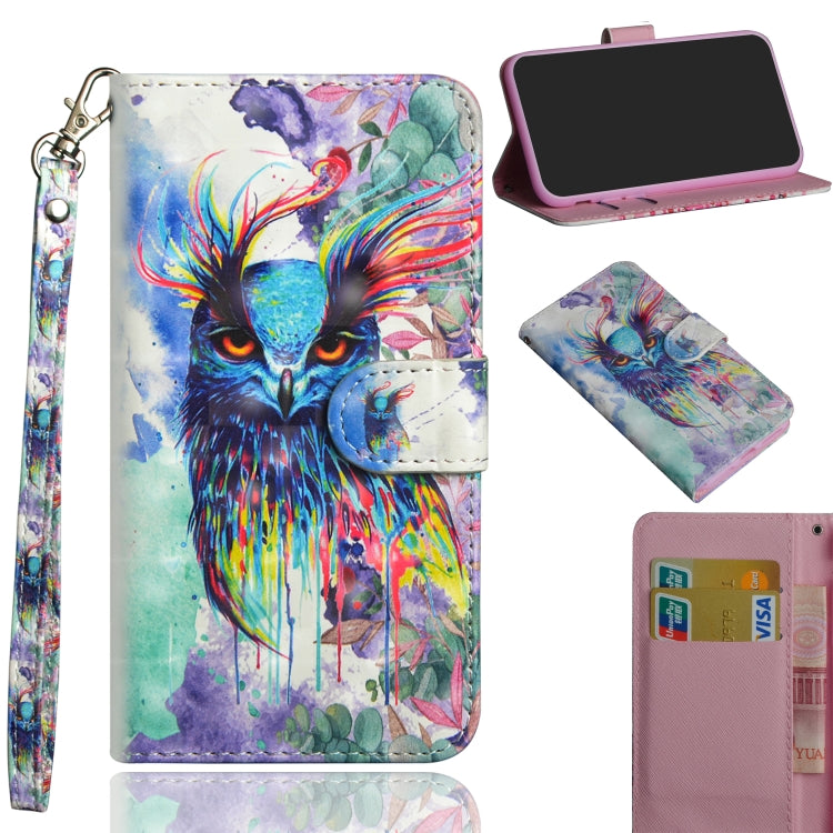 3D Painting Pattern Horizontal Flip TPU + PU Leather Case with Holder & Card Slots & Wallet, For Galaxy A20e, For Galaxy A40, For Galaxy A50, For Galaxy A70