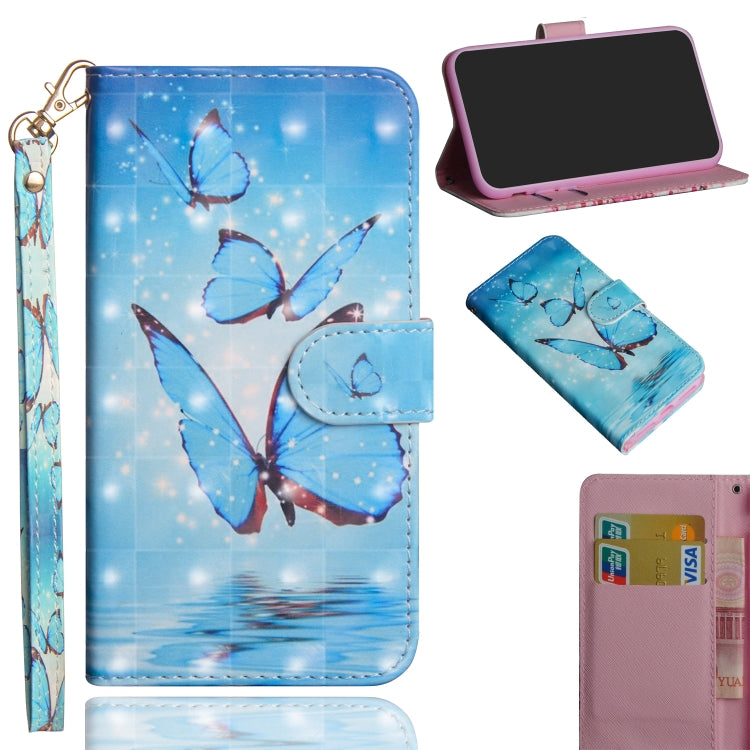 3D Painting Pattern Horizontal Flip TPU + PU Leather Case with Holder & Card Slots & Wallet, For Galaxy A20e, For Galaxy A40, For Galaxy A50, For Galaxy A70