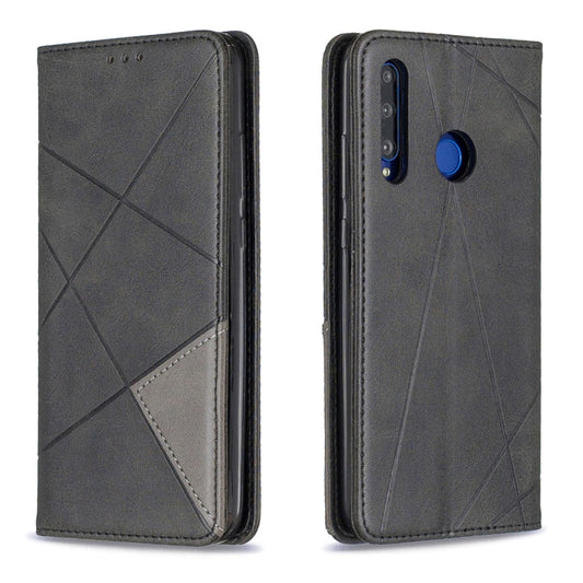 Rhombus Texture Horizontal Flip Magnetic Leather Case with Holder & Card Slots & Wallet, For Huawei P Smart Z / Y9 Prime (2019), For Huawei P Smart 2019 / Honor 10 Lite, For Huawei P Smart+ 2019 / Honor 10i (Honor 20 lite), For Huawei P Smart (Enjoy 7S...