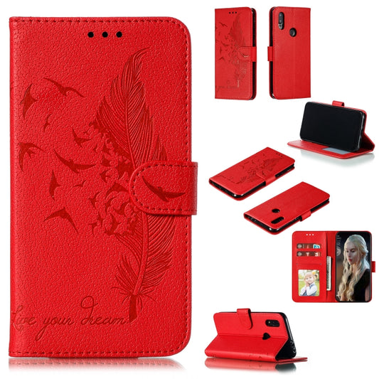 Feather Pattern Litchi Texture Horizontal Flip Leather Case with Wallet & Holder & Card Slots, For Xiaomi Redmi 7, For Xiaomi Redmi 7A, For Xiaomi Redmi K20, For Xiaomi Redmi Note 7, For Xiaomi Mi 9, For Xiaomi Mi 9 SE, For Xiaomi Mi CC9               ...