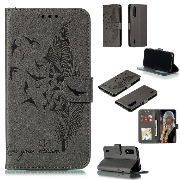 Feather Pattern Litchi Texture Horizontal Flip Leather Case with Wallet & Holder & Card Slots, For Xiaomi Redmi 7, For Xiaomi Redmi 7A, For Xiaomi Redmi K20, For Xiaomi Redmi Note 7, For Xiaomi Mi 9, For Xiaomi Mi 9 SE, For Xiaomi Mi CC9               ...