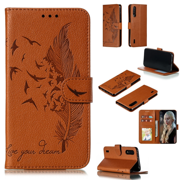 Feather Pattern Litchi Texture Horizontal Flip Leather Case with Wallet & Holder & Card Slots, For Xiaomi Redmi 7, For Xiaomi Redmi 7A, For Xiaomi Redmi K20, For Xiaomi Redmi Note 7, For Xiaomi Mi 9, For Xiaomi Mi 9 SE, For Xiaomi Mi CC9               ...