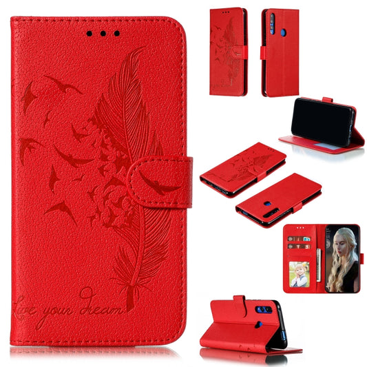 Feather Pattern Litchi Texture Horizontal Flip Leather Case with Wallet & Holder & Card Slots, For Huawei P Smart Z / Y9 Prime (2019), For Huawei P20 Lite (2019) / Nova 5i, For Huawei P30, For Huawei P30 Lite, For Huawei P30 Pro                        ...