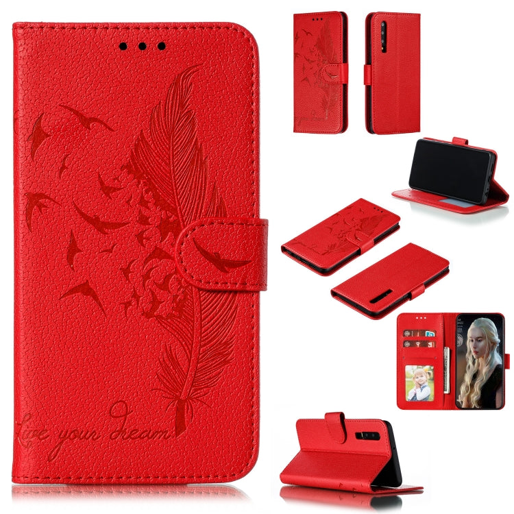 Feather Pattern Litchi Texture Horizontal Flip Leather Case with Wallet & Holder & Card Slots, For Huawei P Smart Z / Y9 Prime (2019), For Huawei P20 Lite (2019) / Nova 5i, For Huawei P30, For Huawei P30 Lite, For Huawei P30 Pro                        ...