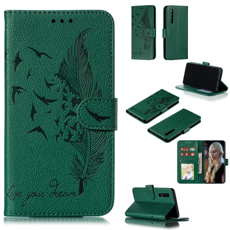 Feather Pattern Litchi Texture Horizontal Flip Leather Case with Wallet & Holder & Card Slots, For Huawei P Smart Z / Y9 Prime (2019), For Huawei P20 Lite (2019) / Nova 5i, For Huawei P30, For Huawei P30 Lite, For Huawei P30 Pro                        ...