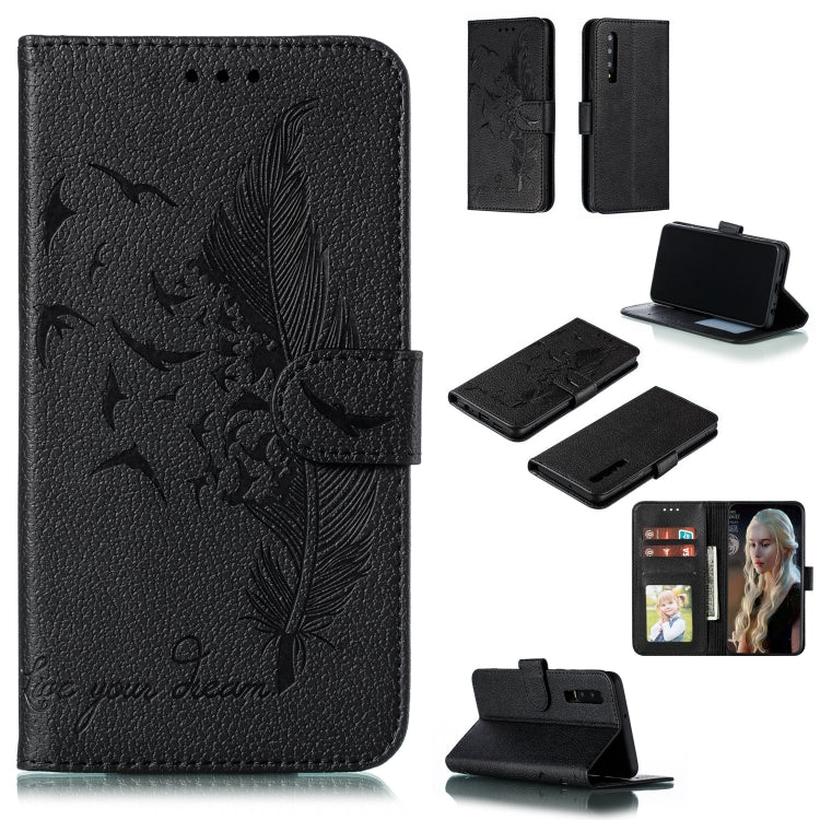 Feather Pattern Litchi Texture Horizontal Flip Leather Case with Wallet & Holder & Card Slots, For Huawei P Smart Z / Y9 Prime (2019), For Huawei P20 Lite (2019) / Nova 5i, For Huawei P30, For Huawei P30 Lite, For Huawei P30 Pro                        ...