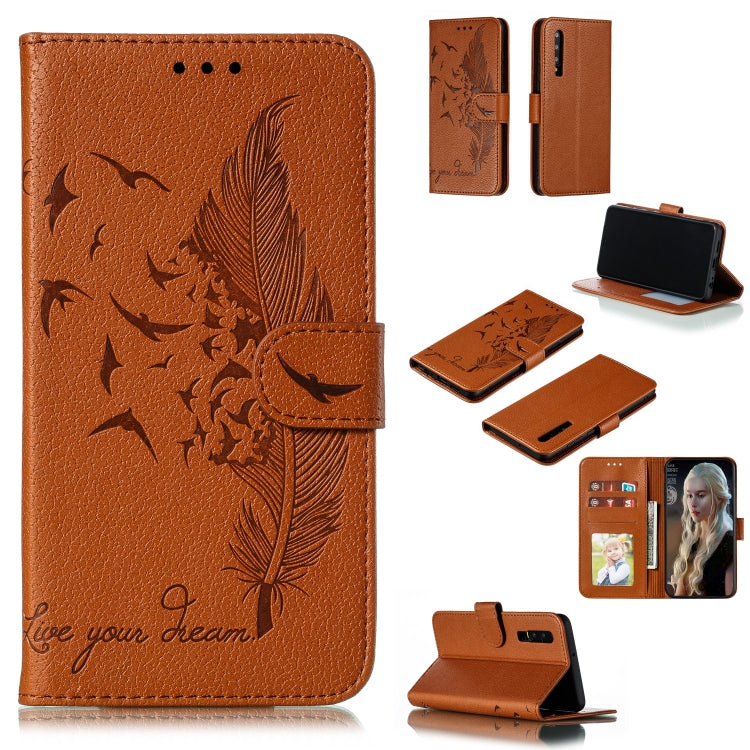 Feather Pattern Litchi Texture Horizontal Flip Leather Case with Wallet & Holder & Card Slots, For Huawei P Smart Z / Y9 Prime (2019), For Huawei P20 Lite (2019) / Nova 5i, For Huawei P30, For Huawei P30 Lite, For Huawei P30 Pro                        ...