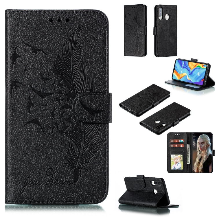 Feather Pattern Litchi Texture Horizontal Flip Leather Case with Wallet & Holder & Card Slots, For Huawei P Smart Z / Y9 Prime (2019), For Huawei P20 Lite (2019) / Nova 5i, For Huawei P30, For Huawei P30 Lite, For Huawei P30 Pro                        ...