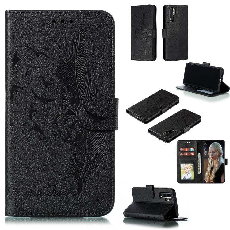 Feather Pattern Litchi Texture Horizontal Flip Leather Case with Wallet & Holder & Card Slots, For Huawei P Smart Z / Y9 Prime (2019), For Huawei P20 Lite (2019) / Nova 5i, For Huawei P30, For Huawei P30 Lite, For Huawei P30 Pro                        ...