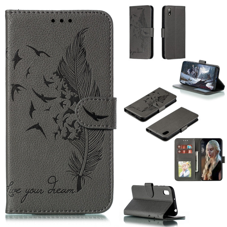 Feather Pattern Litchi Texture Horizontal Flip Leather Case with Wallet & Holder & Card Slots, For Huawei P Smart Z / Y9 Prime (2019), For Huawei P20 Lite (2019) / Nova 5i, For Huawei P30, For Huawei P30 Lite, For Huawei P30 Pro                        ...