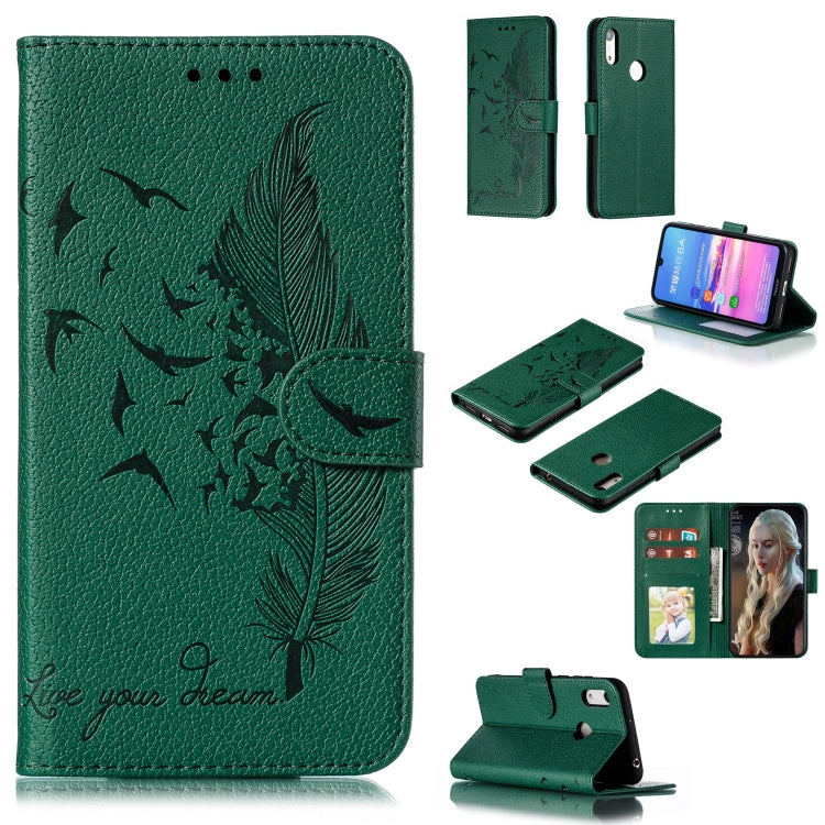 Feather Pattern Litchi Texture Horizontal Flip Leather Case with Wallet & Holder & Card Slots, For Huawei P Smart Z / Y9 Prime (2019), For Huawei P20 Lite (2019) / Nova 5i, For Huawei P30, For Huawei P30 Lite, For Huawei P30 Pro                        ...