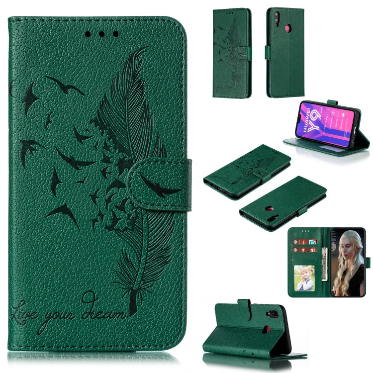 Feather Pattern Litchi Texture Horizontal Flip Leather Case with Wallet & Holder & Card Slots, For Huawei P Smart Z / Y9 Prime (2019), For Huawei P20 Lite (2019) / Nova 5i, For Huawei P30, For Huawei P30 Lite, For Huawei P30 Pro                        ...