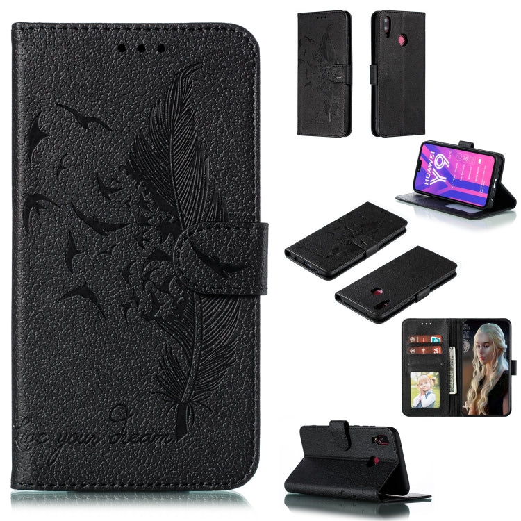 Feather Pattern Litchi Texture Horizontal Flip Leather Case with Wallet & Holder & Card Slots, For Huawei P Smart Z / Y9 Prime (2019), For Huawei P20 Lite (2019) / Nova 5i, For Huawei P30, For Huawei P30 Lite, For Huawei P30 Pro                        ...