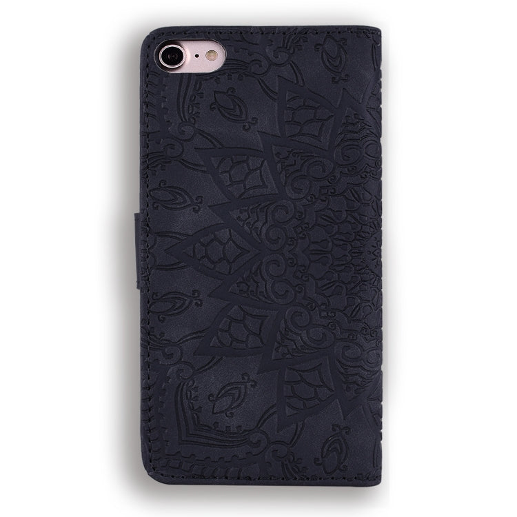 Calf Pattern Double Folding Design Embossed Leather Case with Wallet & Holder & Card Slots, For iPhone SE 2020 & 8 & 7, for iPhone 8 Plus & 7 Plus, for iPhone XS / X, for iPhone XR, for iPhone XS Max, for iPhone 11 (6.1 inch), for iPhone 11 Pro (5.8 in...