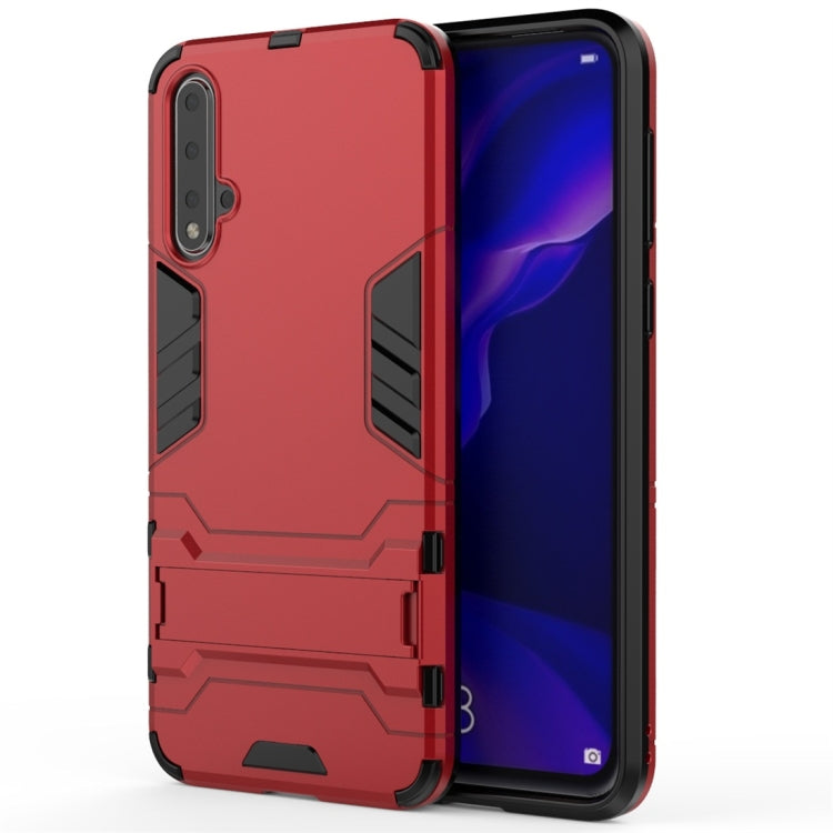Shockproof PC + TPU Protective Case with Invisible Holder, For OPPO A1k / Realme C2, For OPPO K3, For Huawei Nova 5 / Nova 5 Pro, For Xiaomi Mi CC9, For Xiaomi Mi CC9e, For Huawei Honor 9X / Honor 9X Pro