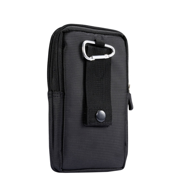 Sports Leisure Drawstring  Horizontal Plate Hanging Waist Phone Waist Pack Leather Case, Suitable for 6.7-6.9 inch Smartphones