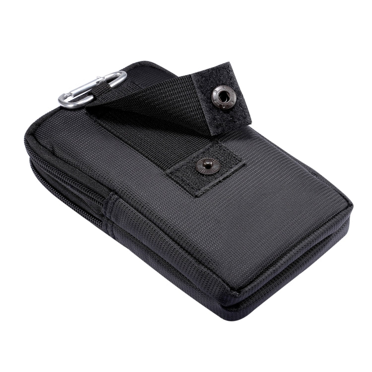 Sports Leisure Drawstring  Horizontal Plate Hanging Waist Phone Waist Pack Leather Case, Suitable for 6.7-6.9 inch Smartphones