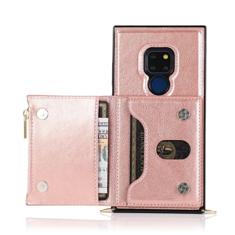 Square Zipper Wallet Bag TPU+PU Back Cover Case with Holder & Card Slots & Wallet & Cross-body Strap, For Huawei Mate 20, For Huawei Mate 20 Lite, For Huawei Mate 20 Pro, For Huawei Mate 30, For Huawei P30, For Huawei P30 Pro, For Huawei P30 Lite      ...