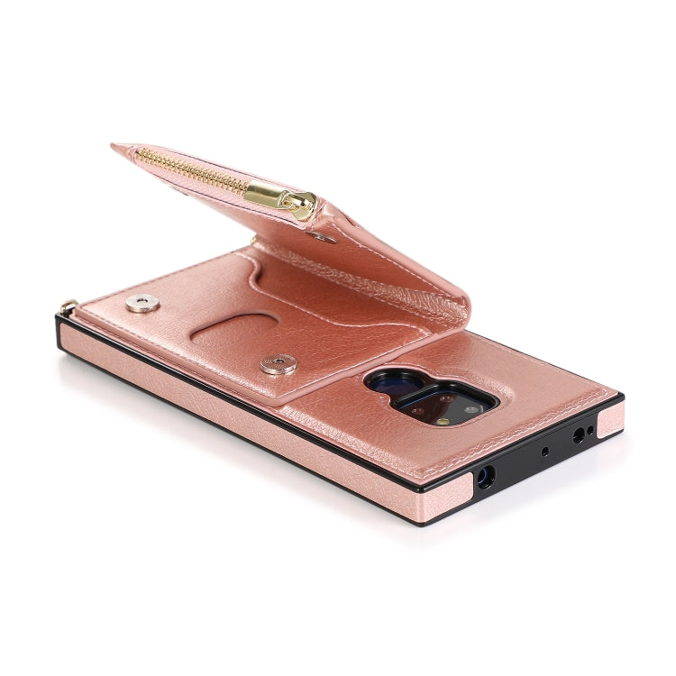 Square Zipper Wallet Bag TPU+PU Back Cover Case with Holder & Card Slots & Wallet & Cross-body Strap, For Huawei Mate 20, For Huawei Mate 20 Lite, For Huawei Mate 20 Pro, For Huawei Mate 30, For Huawei P30, For Huawei P30 Pro, For Huawei P30 Lite      ...