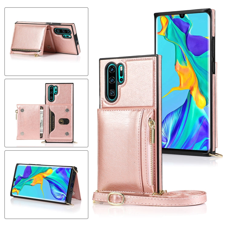 Square Zipper Wallet Bag TPU+PU Back Cover Case with Holder & Card Slots & Wallet & Cross-body Strap, For Huawei Mate 20, For Huawei Mate 20 Lite, For Huawei Mate 20 Pro, For Huawei Mate 30, For Huawei P30, For Huawei P30 Pro, For Huawei P30 Lite      ...