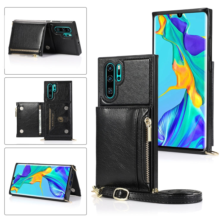 Square Zipper Wallet Bag TPU+PU Back Cover Case with Holder & Card Slots & Wallet & Cross-body Strap, For Huawei Mate 20, For Huawei Mate 20 Lite, For Huawei Mate 20 Pro, For Huawei Mate 30, For Huawei P30, For Huawei P30 Pro, For Huawei P30 Lite      ...