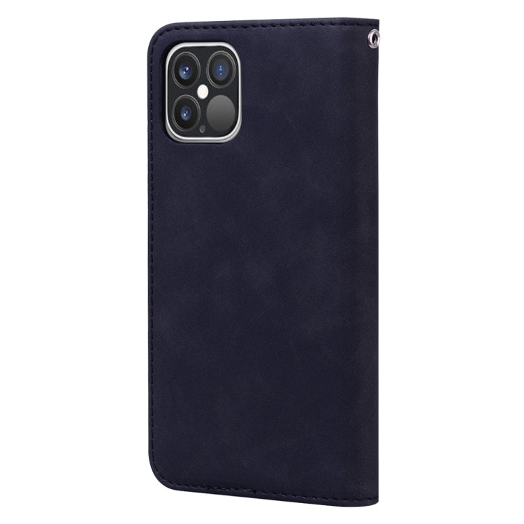Frosted Business Magnetic Horizontal Flip PU Leather Case with Holder & Card Slot & Lanyard, For iPhone 12 mini, For iPhone 12 / 12 Pro, For iPhone 12 Pro Max