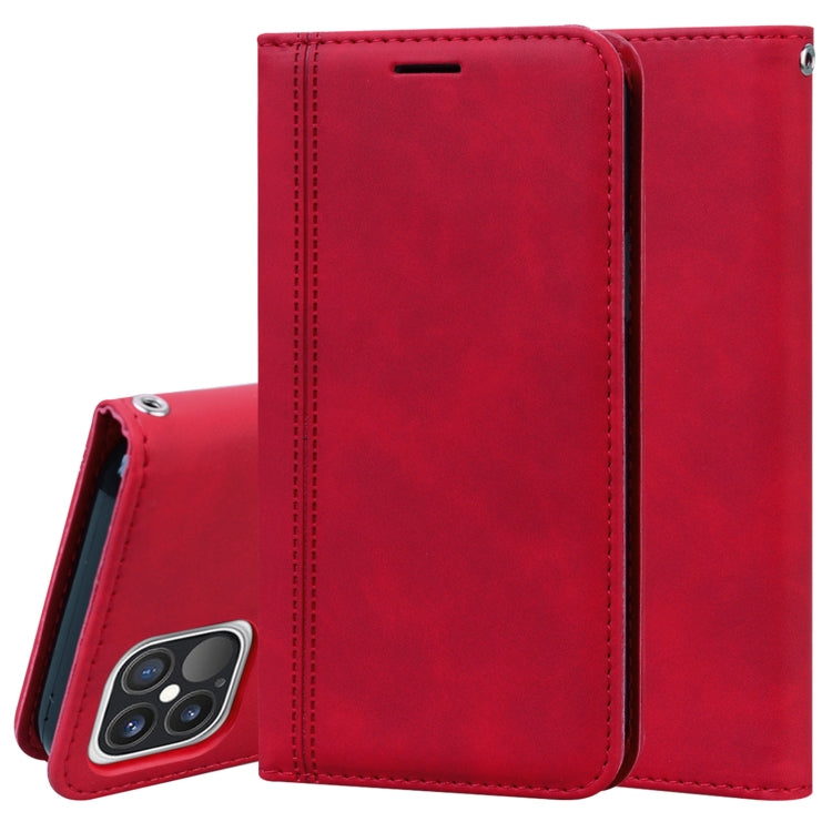 Frosted Business Magnetic Horizontal Flip PU Leather Case with Holder & Card Slot & Lanyard, For iPhone 12 mini, For iPhone 12 / 12 Pro, For iPhone 12 Pro Max