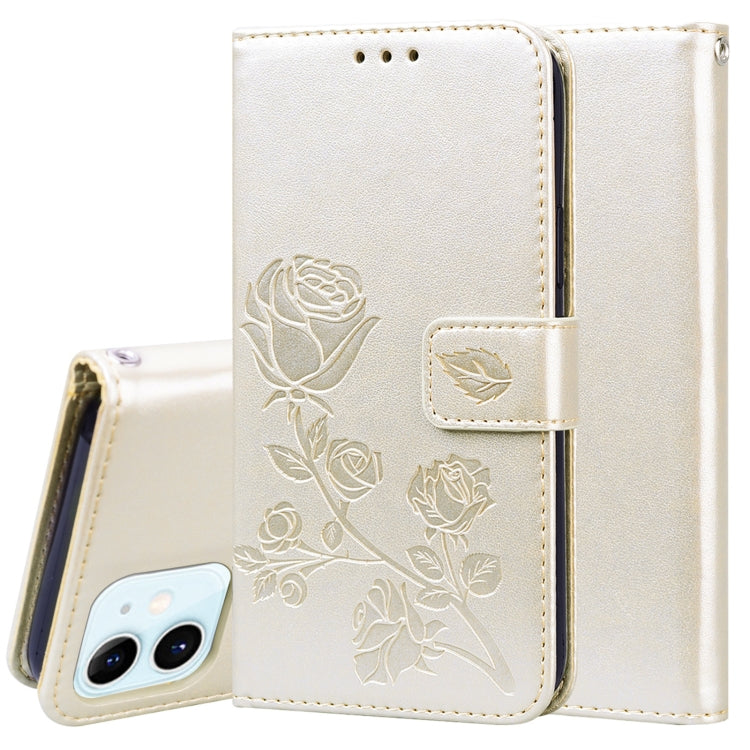 Rose Embossed Horizontal Flip PU Leather Case with Holder & Card Slots & Wallet, For iPhone 12, For iPhone 12 Pro, For iPhone 12 Pro Max