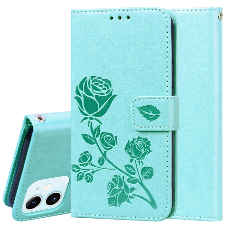 Rose Embossed Horizontal Flip PU Leather Case with Holder & Card Slots & Wallet, For iPhone 12, For iPhone 12 Pro, For iPhone 12 Pro Max