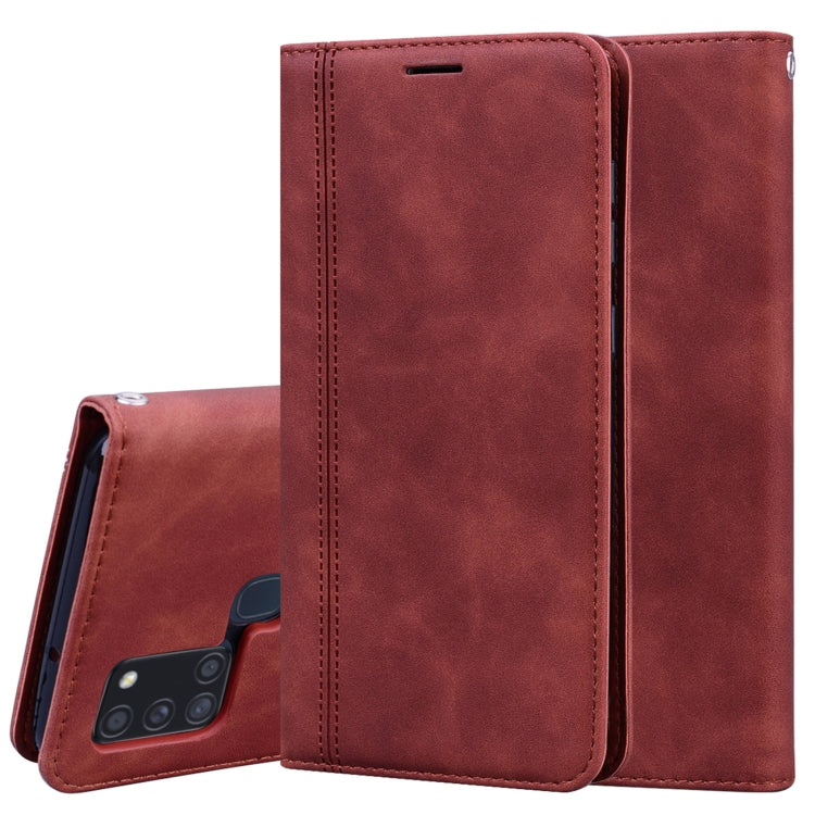 Frosted Business Magnetic Horizontal Flip PU Leather Case with Holder & Card Slot & Lanyard, For Huawei Y6p (2020), For Samsung Galaxy A21s, For Samsung Galaxy M51, For Samsung Galaxy S20 FE 5G, For Xiaomi Redmi 9, For Xiaomi Redmi 9A, For Xiaomi Redmi...