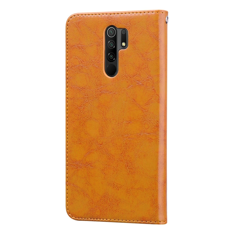Business Style Oil Wax Texture Horizontal Flip Leather Case, with Holder & Card Slots & Wallet, For Xiaomi Redmi 9, For Xiaomi Redmi 9A, For Xiaomi Redmi 9C, For Xiaomi Poco X3 NFC