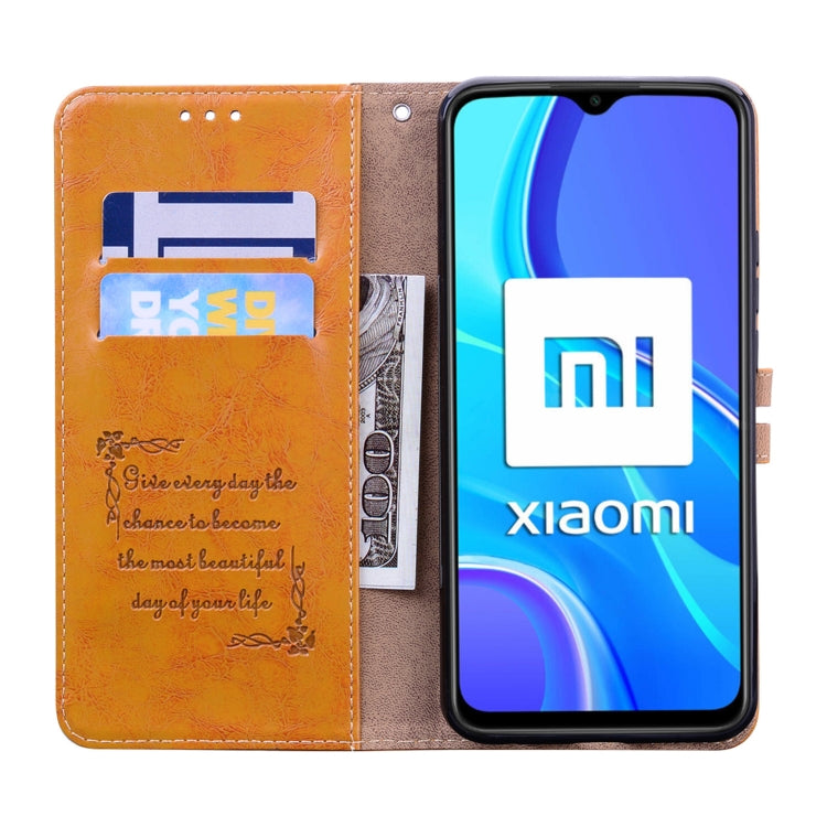 Business Style Oil Wax Texture Horizontal Flip Leather Case, with Holder & Card Slots & Wallet, For Xiaomi Redmi 9, For Xiaomi Redmi 9A, For Xiaomi Redmi 9C, For Xiaomi Poco X3 NFC
