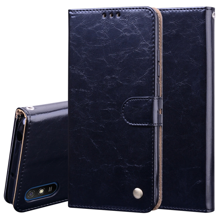 Business Style Oil Wax Texture Horizontal Flip Leather Case, with Holder & Card Slots & Wallet, For Xiaomi Redmi 9, For Xiaomi Redmi 9A, For Xiaomi Redmi 9C, For Xiaomi Poco X3 NFC