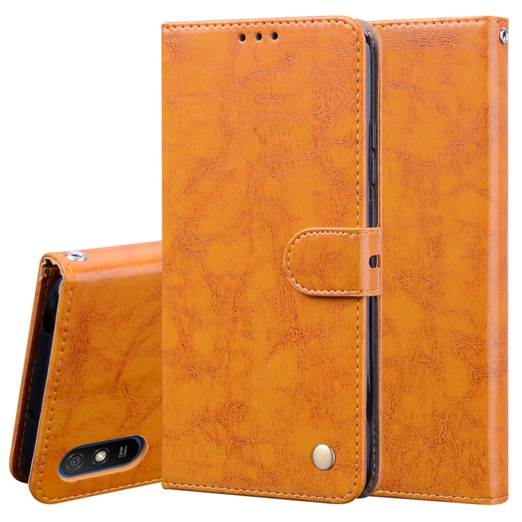 Business Style Oil Wax Texture Horizontal Flip Leather Case, with Holder & Card Slots & Wallet, For Xiaomi Redmi 9, For Xiaomi Redmi 9A, For Xiaomi Redmi 9C, For Xiaomi Poco X3 NFC