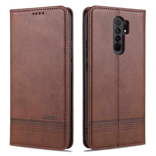 AZNS Magnetic Calf Texture Horizontal Flip Leather Case with Card Slots & Holder & Wallet, For Xiaomi Redmi 9, For Xiaomi Redmi Note 9 / 10X, For Xiaomi Mi 10 5G / 10 Pro 5G, For Xiaomi POCO X3 NFC, For Xiaomi Redmi 10X 5G                              ...