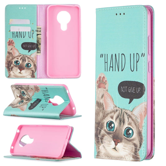 Colored Drawing Pattern Invisible Magnetic Horizontal Flip PU Leather Case with Holder & Card Slots & Wallet, For Nokia 5.3, For Nokia 2.4, For Nokia 2.3, For Nokia 1.3