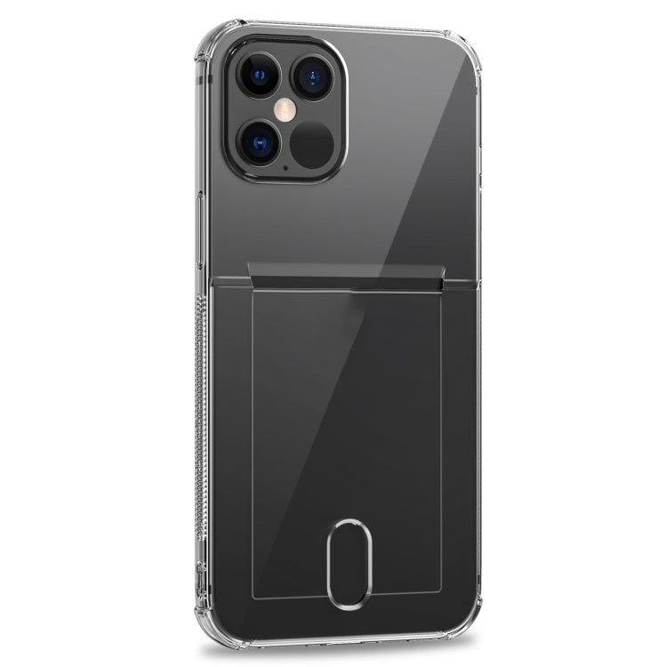 TPU Transparent Protective Case with Card Slots, For iPhone 12, For iPhone 12 Mini, For iPhone 12 Pro, For iPhone 12 Pro Max
