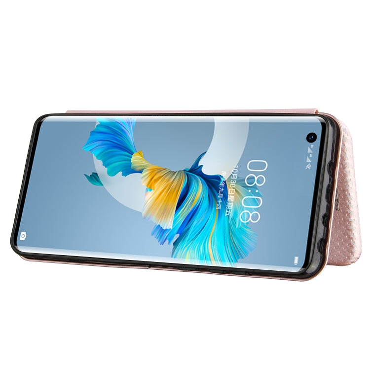 Carbon Fiber Texture Magnetic Horizontal Flip TPU + PC + PU Leather Case with Card Slot, For Huawei Mate 40, For LG K52 / K62, For vivo V20 Pro 5G, For Samsung Galaxy S21 Ultra 5G, For Motorola One 5G / Moto G 5G Plus, For Huawei Mate 40 Pro           ...